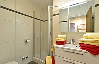 Bath with shower and toilet 